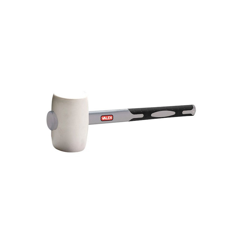 White Rubber Mallet Fiber Handle 500g