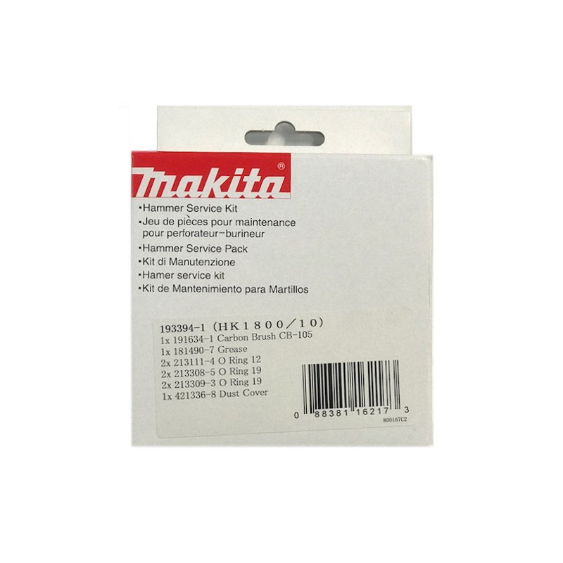 Service Pack for Stonecutters Makita HK1800 - HK1810