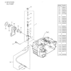 Maruyama Parts for Chainsaw MCV3100S