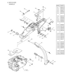 Maruyama Parts for Chainsaw MCV3100S
