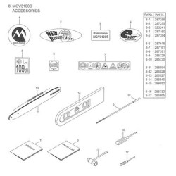 Maruyama Parts for Chainsaw MCV3100S