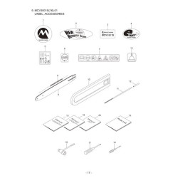 Maruyama Parts for Chainsaw MCV3501S(16)-01