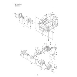 Maruyama Parts for Chainsaw MCV331(14)