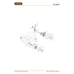 Alpina Spare Parts for Lawn Mower BL 460 SB