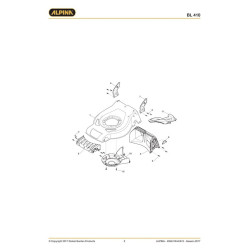 Alpina Spare Parts for Lawn Mower BL 410