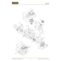 Alpina Spare Parts for Lawn Mower BL 410