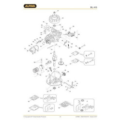 Alpina Spare Parts for Lawn Mower BL 410