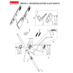Makita Spare Parts for Brusch Cutter RBC2511