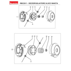 Ricambi Makita per Decespugliatore RBC2511