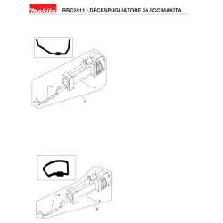 Ricambi Makita per Decespugliatore RBC2511