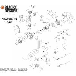 Ricambi Black & Decker per Compressore PRATIKO 24