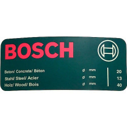 Reference Plate for Percussion Drill GSB 20-2 RE