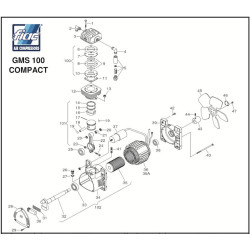 FIAC Spare Parts for Piston Air Compressor Compact 106