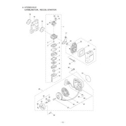 Maruyama Parts for Hedge Cutter HT230D-R-01