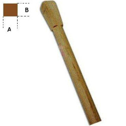 Wooden handle for Hoe with eye Square