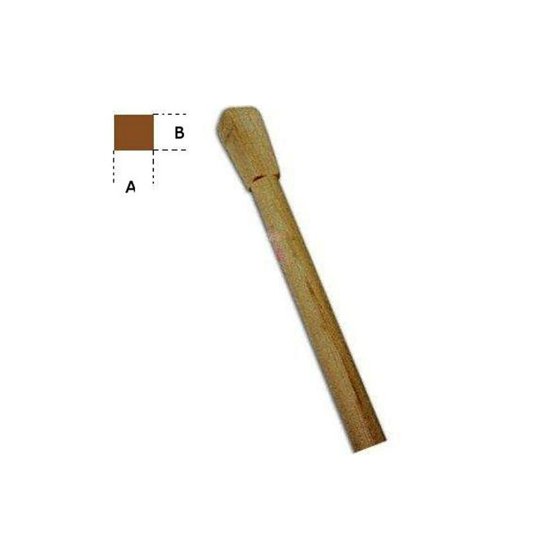Wooden handle for Hoe with eye Square