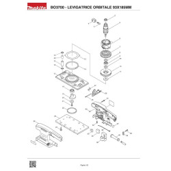 Ricambi Makita per Levigatrice Orbitale BO3700