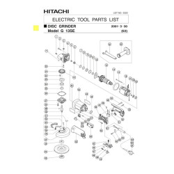Ricambi Hitachi per Smerigliatrici Angolari