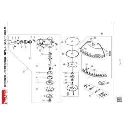 Makita Spare Parts for Brusch Cutter MS5700B