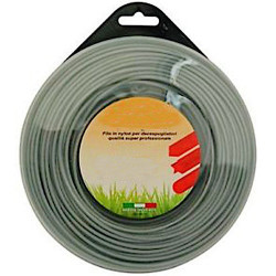 Nylon cutting line for brush cutters mod.3.3x15 Alluminium