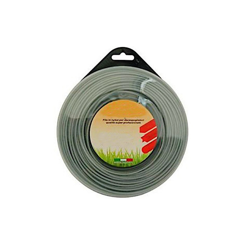 Filo Nylon per Decespugliatore mod.Quadro 3,3x15 Alluminium