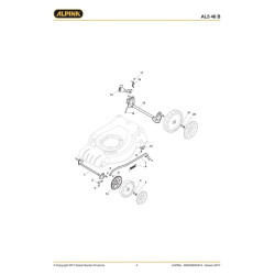Alpina Spare Parts for Lawn Mower AL3 46 B
