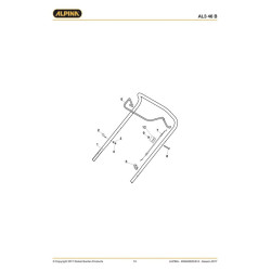 Alpina Spare Parts for Lawn Mower AL3 46 B
