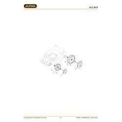Alpina Spare Parts for Lawn Mower AL3 46 B
