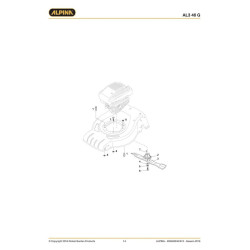 Alpina Spare Parts for Lawn Mower AL3 46 G