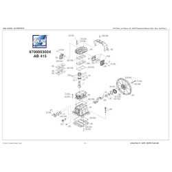 FIAC Spare Parts for Air Compressor Pump Unit AB 415