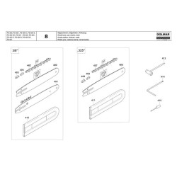 Dolmar Spare Parts for Chainsaw PS350C/40