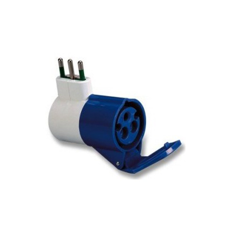 System Adapter Plug 90° 2p+G ip20Mistral 31060