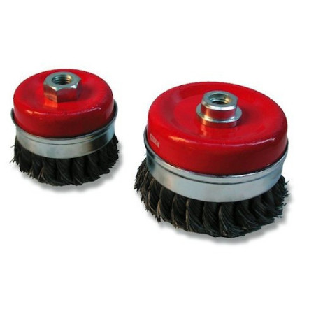 Cup Brush Steel Knotted Wire for Grinder mm 75 Hit 112260