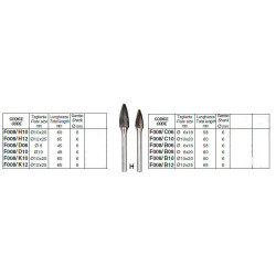 Fresa Rotativa in Metallo Duro F008/H10