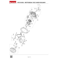 Dolmar Spare Parts for Chainsaw PS6100/45