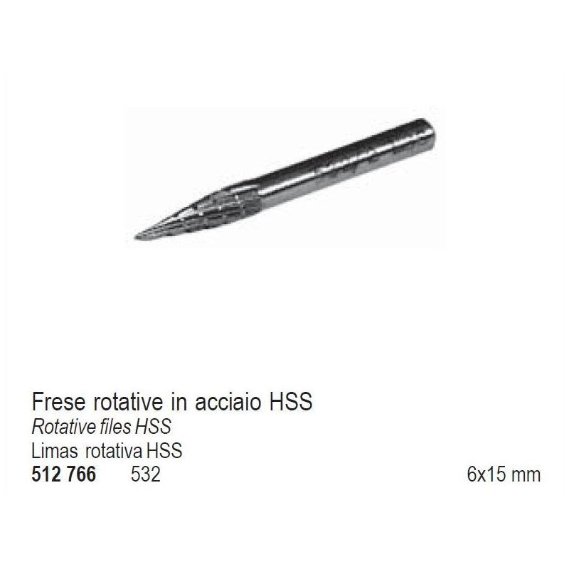 Fresa Rotativa in Metallo Duro Punta