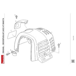 Makita Spare Parts for Brusch Cutter EM4340L