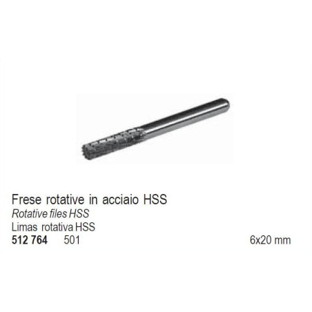 Fresa Rotativa in Metallo Duro B6