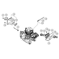 Hitachi Spare Parts for Engine Chainsaw CS40EM