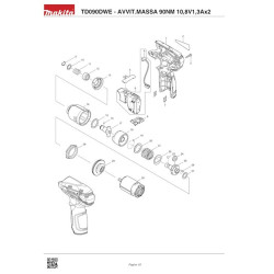Ricambi Makita per Avvitatore a Massa Battente TD090DWE
