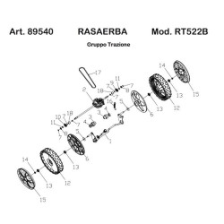 Ricambi Ama per Rasaerba RT522B