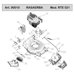 Ricambi Ama per Rasaerba RTE521