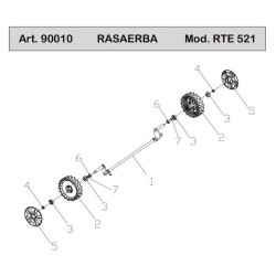 Ricambi Ama per Rasaerba RTE521