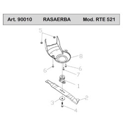 Ricambi Ama per Rasaerba RTE521
