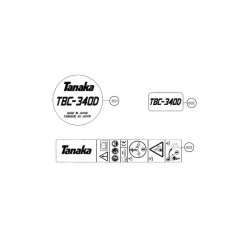 Tanaka Spare Parts for Engine Brush Cutter TBC-340D