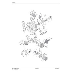 Castelgarden Spare Parts for Chaisaw XC 27 P