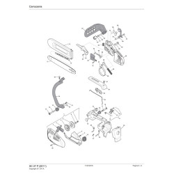 Castelgarden Spare Parts for Chaisaw XC 27 P