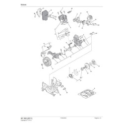 Castelgarden Spare Parts for Chaisaw XC 350