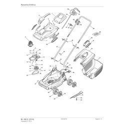 Alpina Spare Parts for Electric Lawn Mower BL 380 E