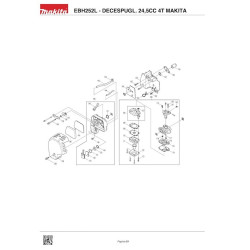 Makita Spare Parts for Brusch Cutter EBH252L